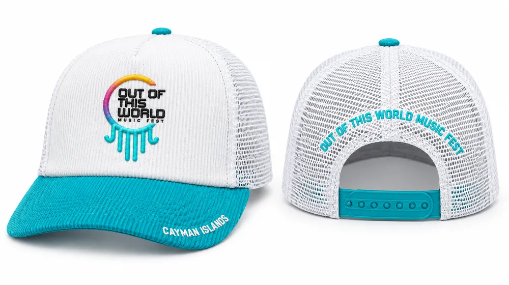 OOTW trucker hat in Teal, front and back